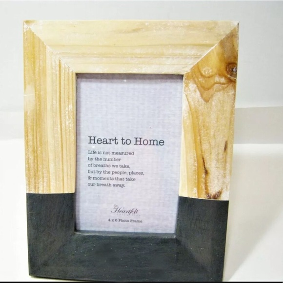 𝅺Natural Solid Handcrafted style Wood Photo Frame Picture Holder for 4x6 photo - Picture 5 of 5